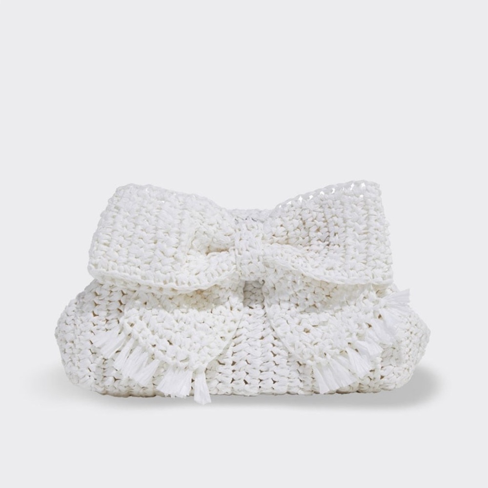 NWT Vineyard Vines Raffia Bow Clutch